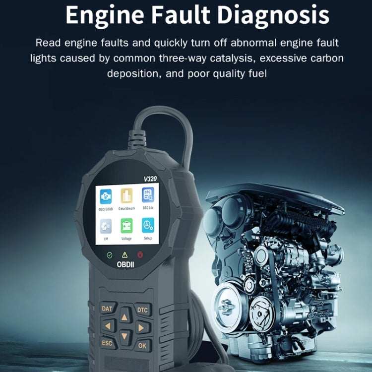 V320 Car OBD2 Diagnostic Instrument Fault Clear Code Reader - Electronic Test by buy2fix | Online Shopping UK | buy2fix