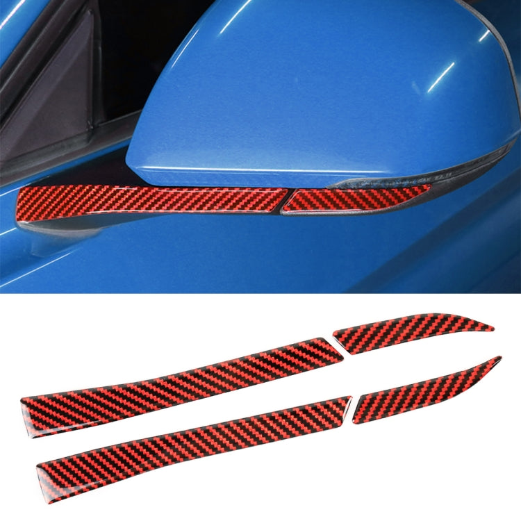 4 in 1 Car Carbon Fiber Rearview Mirror Decorative Sticker for Ford Mustang 2015-2020 - Car Interior Mouldings by buy2fix | Online Shopping UK | buy2fix