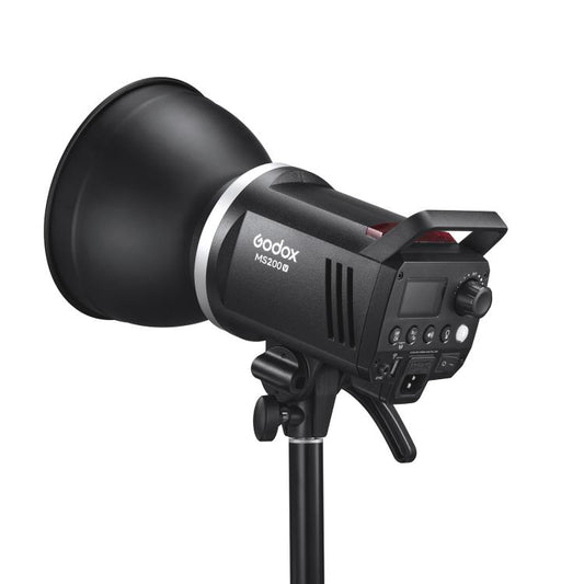 Godox MS200-V Studio Flash Light 200Ws Bowens Mount Strobe Light with Lamp Cover (UK Plug) - Shoe Mount Flashes by Godox | Online Shopping UK | buy2fix