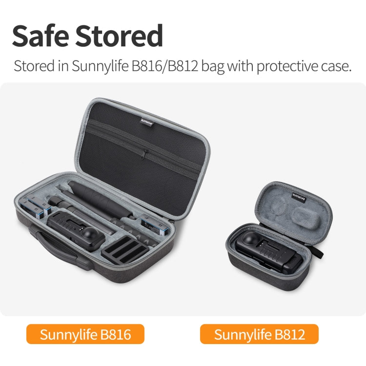 For Insta360 X4 Sunnylife Integrated Lens Screen Camera Cover Protector Screen Protective Case (Transparent Black) - Case & Bags by Sunnylife | Online Shopping UK | buy2fix