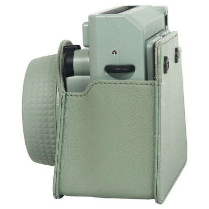 For FUJIFILM Instax WIDE 400 Full Body Leather Case Bag with Strap (Green) - Leather Bag by buy2fix | Online Shopping UK | buy2fix