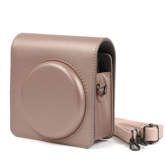 Pearly Lustre PU Leather Case Bag for FUJIFILM Instax SQUARE SQ6 Camera, with Adjustable Shoulder Strap(Light Brown) - Leather Bag by buy2fix | Online Shopping UK | buy2fix