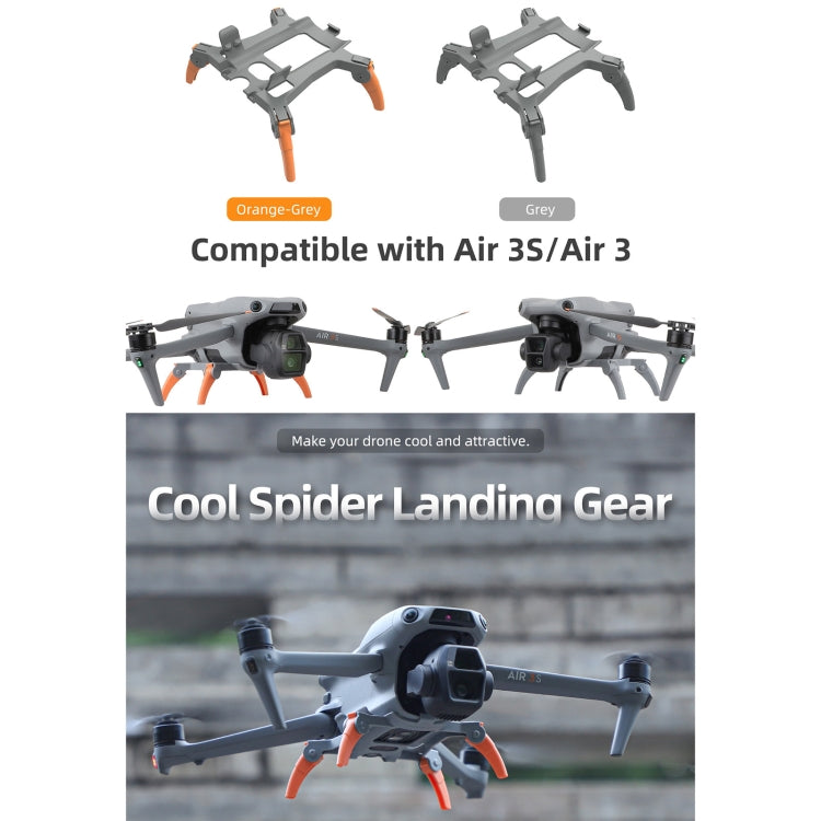 For DJI Air 3S / 3 Sunnylife Landing Gear Extensions Heightened Spider Gears Support Leg (Orange) - Landing Gear by Sunnylife | Online Shopping UK | buy2fix