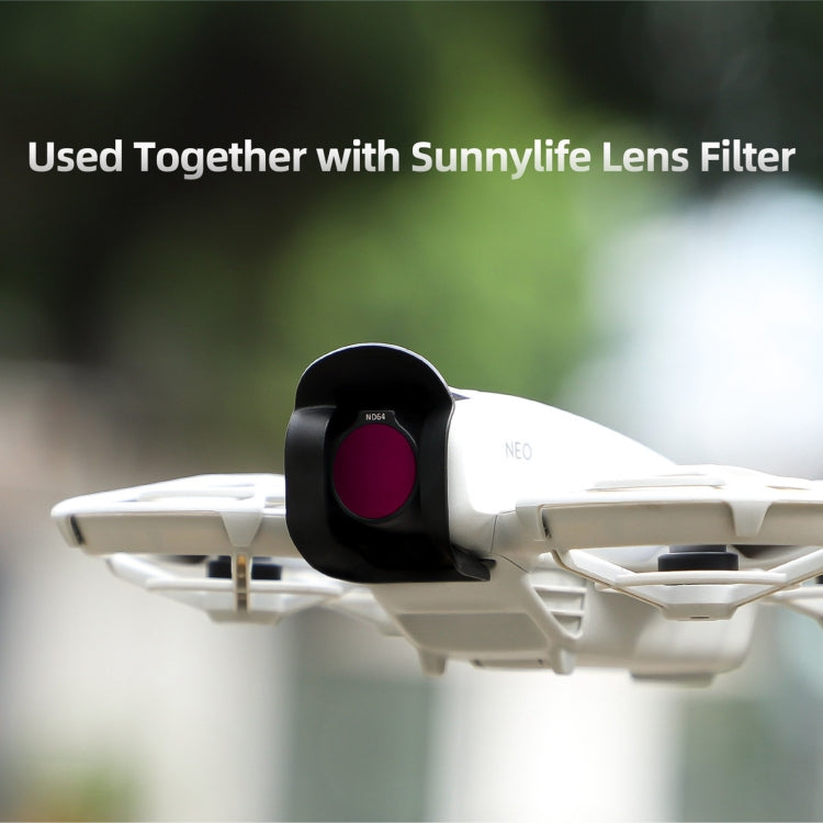 For DJI Neo Sunnylife Lens Hood Anti-glare Lens Cover Sunhood Gimbal Protective Cap (Black) - Other by Sunnylife | Online Shopping UK | buy2fix