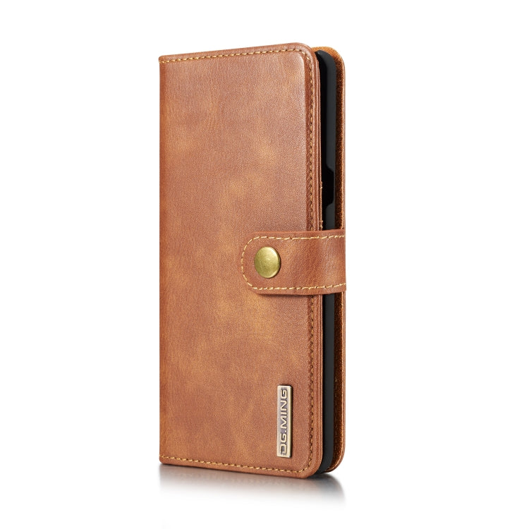 DG.MING Crazy Horse Texture Flip Detachable Magnetic Leather Case with Holder & Card Slots & Wallet for Galaxy S10 5G(Brown) - Galaxy Phone Cases by DG.MING | Online Shopping UK | buy2fix