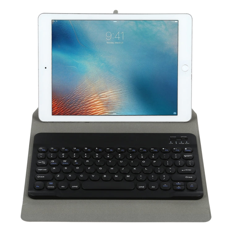 Universal Round Keys Detachable Bluetooth Keyboard + Leather Tablet Case without Touchpad for iPad 9-10 inch, Specification:Black Keyboard(Black) - Universal by buy2fix | Online Shopping UK | buy2fix