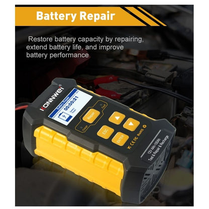 KONNWEI KW510 3 in 1 Car Battery Tester / Charger / Repairer, Support 8 Languages (EU Plug) - Code Readers & Scan Tools by KONNWEI | Online Shopping UK | buy2fix