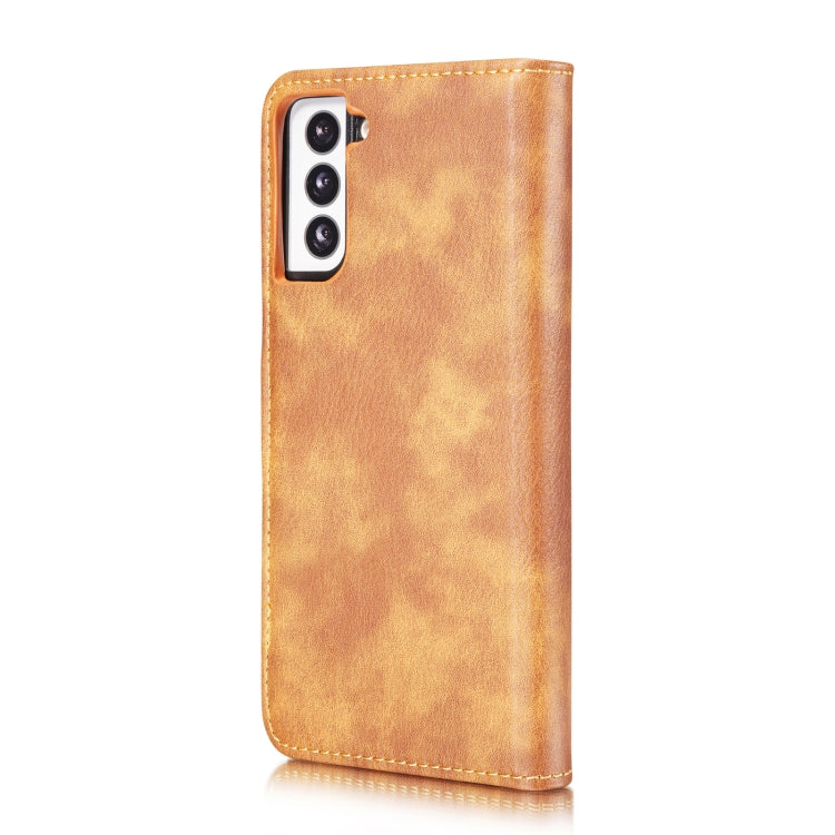 For Samsung Galaxy S21+ 5G DG.MING Crazy Horse Texture Flip Detachable Magnetic Leather Case with Holder & Card Slots & Wallet(Brown) - Galaxy S21+ 5G Cases by DG.MING | Online Shopping UK | buy2fix