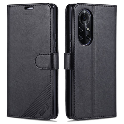 For Huawei nova 8 5G AZNS Sheepskin Texture Horizontal Flip Leather Case with Holder & Card Slots & Wallet(Black) - Huawei Cases by AZNS | Online Shopping UK | buy2fix