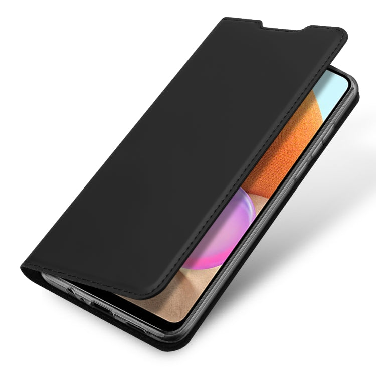 For Samsung Galaxy A32 4G DUX DUCIS Skin Pro Series Horizontal Flip PU + TPU Leather Case with Holder & Card Slots(Black) - Galaxy Phone Cases by DUX DUCIS | Online Shopping UK | buy2fix