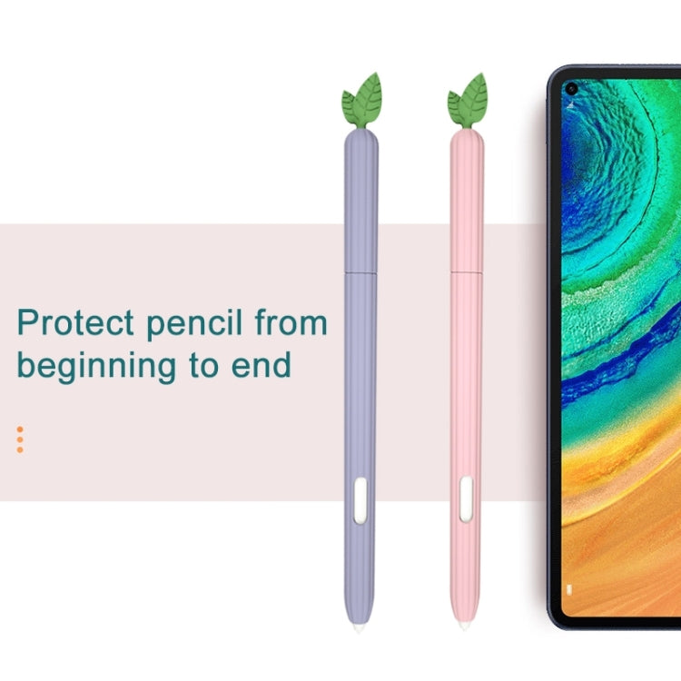 For Samsung Galaxy Tab S6 Lite P610 / P615 Fruit and Vegetable Shape Stylus Silicone Protective Case(Small Pineapple) - Pencil Accessories by buy2fix | Online Shopping UK | buy2fix