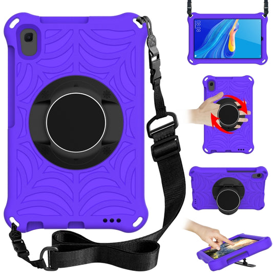 For Huawei MediaPad M6 8.4 Spider King EVA Protective Case with Adjustable Shoulder Strap & Holder(Purple) - Huawei by buy2fix | Online Shopping UK | buy2fix