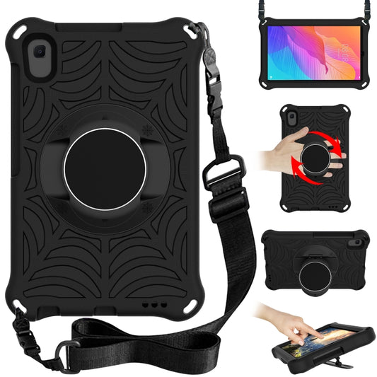 For Huawei MatePad T 8 8.0 inch Spider King EVA Protective Case with Adjustable Shoulder Strap & Holder(Black) - Huawei by buy2fix | Online Shopping UK | buy2fix