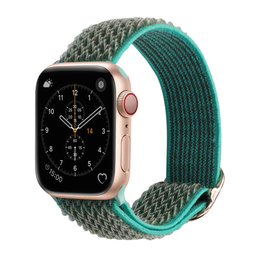 Wave Texture Nylon Watch Band For Apple Watch Ultra 49mm&Watch Ultra 2 49mm / Series 9&8&7 45mm / SE 3&SE 2&6&SE&5&4 44mm / 3&2&1 42mm(Spearmint Ice) - Watch Bands by buy2fix | Online Shopping UK | buy2fix