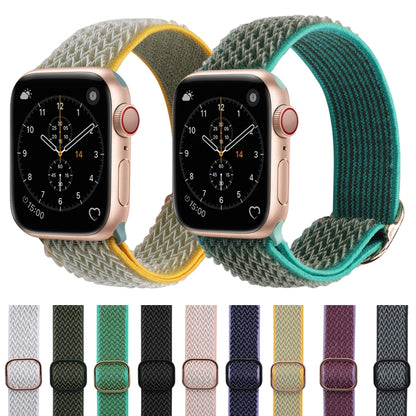 Wave Texture Nylon Watch Band For Apple Watch Ultra 49mm&Watch Ultra 2 49mm / Series 9&8&7 45mm / SE 3&SE 2&6&SE&5&4 44mm / 3&2&1 42mm(Seashell) - Watch Bands by buy2fix | Online Shopping UK | buy2fix