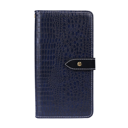 For Wiko Y62 idewei Crocodile Texture Horizontal Flip Leather Case with Holder & Card Slots & Wallet(Dark Blue) - Wiko by idewei | Online Shopping UK | buy2fix