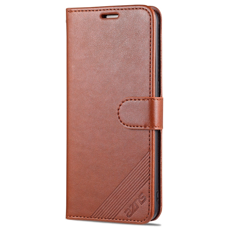 For OPPO Reno6 / Reno6 Pro 5G AZNS Sheepskin Texture Horizontal Flip Leather Case with Holder & Card Slots & Wallet(Brown) - OPPO Cases by AZNS | Online Shopping UK | buy2fix