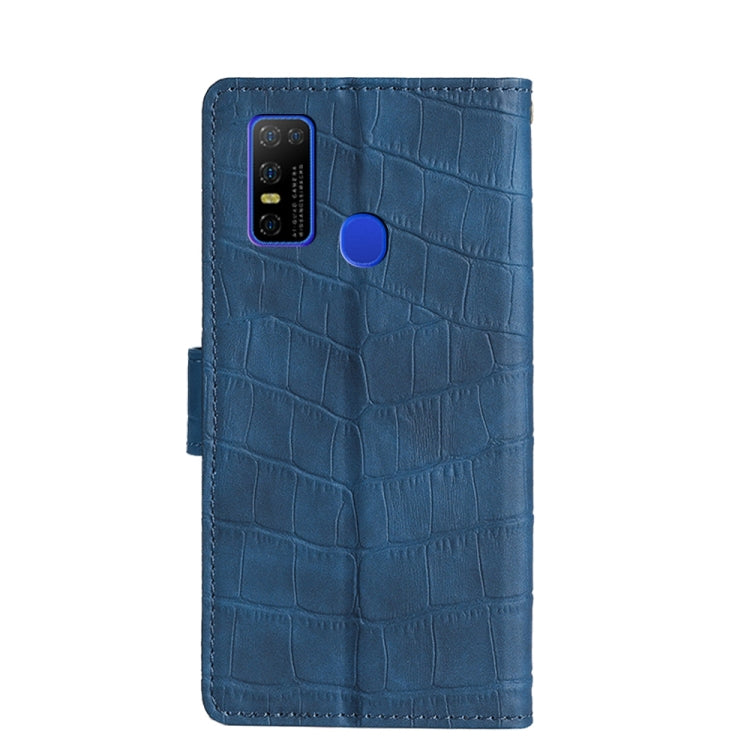 For Doogee N30 Skin Feel Crocodile Texture Magnetic Clasp Horizontal Flip PU Leather Case with Holder & Card Slots & Wallet(Blue) - More Brand by buy2fix | Online Shopping UK | buy2fix