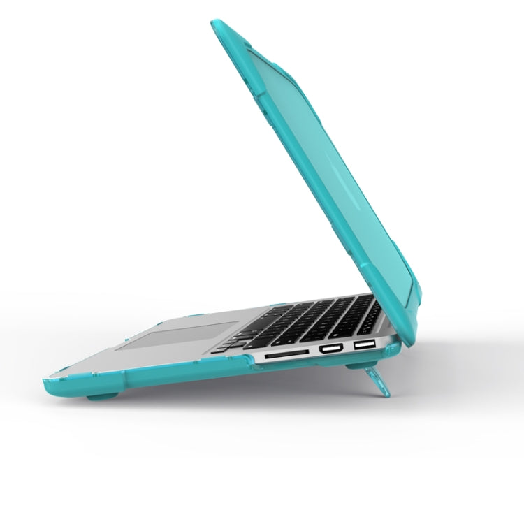 TPU + PC Two-color Anti-fall Laptop Protective Case For MacBook Pro Retina 13.3 inch A1502 / A1425(Sky Blue) - MacBook Pro Cases by buy2fix | Online Shopping UK | buy2fix