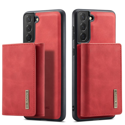 For Samsung Galaxy S21 FE DG.MING M1 Series 3-Fold Multi Card Wallet  Back Cover Shockproof Case with Holder Function(Red) - Galaxy Phone Cases by DG.MING | Online Shopping UK | buy2fix