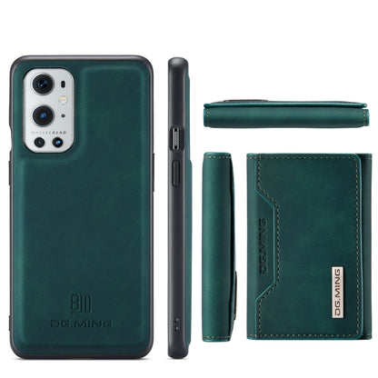 For OnePlus 9 Pro DG.MING M2 Series 3-Fold Multi Card Bag Back Cover Shockproof Case with Wallet & Holder Function(Green) - OnePlus Cases by DG.MING | Online Shopping UK | buy2fix