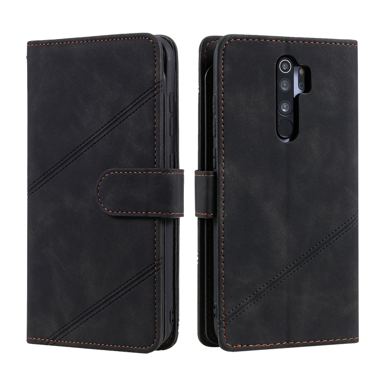 For Xiaomi Redmi Note 8 Pro Skin Feel Business Horizontal Flip PU Leather Case with Holder & Multi-Card Slots & Wallet & Lanyard & Photo Frame(Black) - Xiaomi Cases by buy2fix | Online Shopping UK | buy2fix