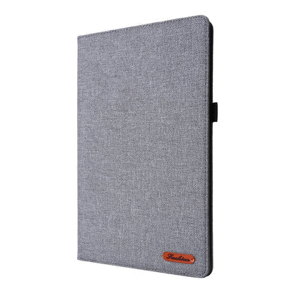 For Huawei MatePad 11 2021 Fabric Texture Horizontal Flip TPU Leather Case with Holder(Gray) - Huawei by buy2fix | Online Shopping UK | buy2fix