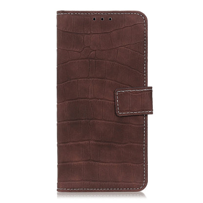 For OnePlus Nord 2 5G Magnetic Crocodile Texture Horizontal Flip Leather Case with Holder & Card Slots & Wallet(Brown) - OnePlus Cases by buy2fix | Online Shopping UK | buy2fix