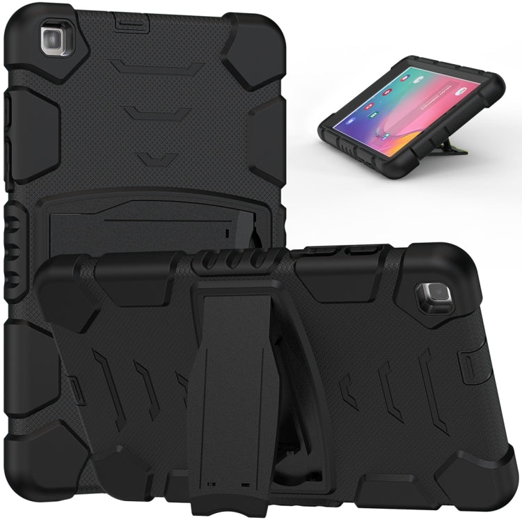 For Samsung Galaxy Tab A8.0 2019 T290 3-Layer Protection Screen Frame + PC + Silicone Shockproof Combination Case with Holder(Black+Black) - Other Galaxy Tab PC by buy2fix | Online Shopping UK | buy2fix