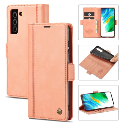 For Samsung Galaxy S21 5G LC.IMEEKE Magnetic Buckle PU + TPU Horizontal Flip Leather Case with Holder & Card Slots & Wallet(Rose Gold) - Galaxy S21 5G Cases by LC.IMEEKE | Online Shopping UK | buy2fix