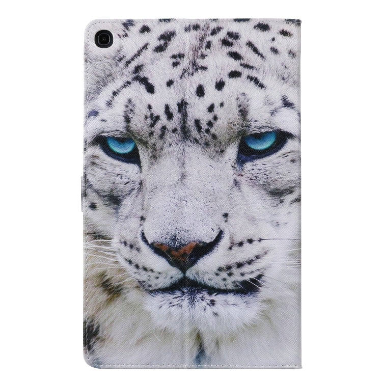For Galaxy Tab A 10.1 (2019) 3D Colored Drawing Horizontal Flip Leather Case with Holder & Card Slots & Wallet(White Leopard) - Tab A 10.1 by buy2fix | Online Shopping UK | buy2fix