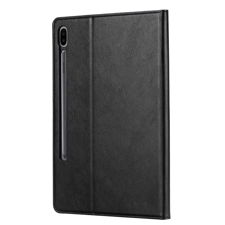 For Samsung Galaxy Tab S7 FE Knead Skin Texture Horizontal Flip Leather Case with Photo Frame & Holder & Card Slots & Wallet(Black) - Other Galaxy Tab PC by buy2fix | Online Shopping UK | buy2fix