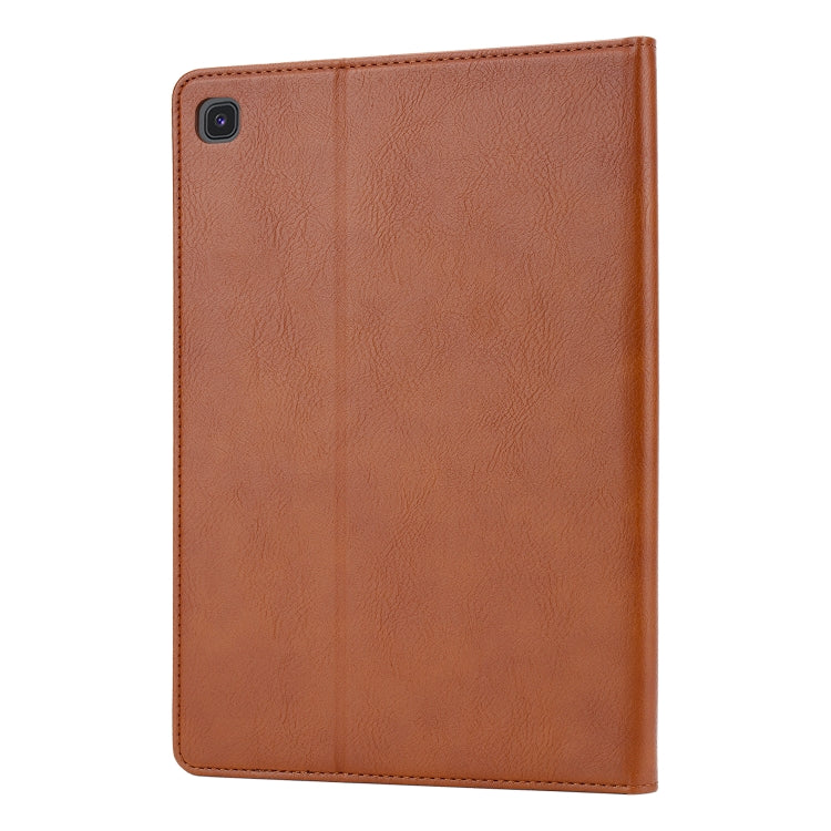 For Samsung Galaxy Tab A7 Lite Knead Skin Texture Horizontal Flip Leather Case with Photo Frame & Holder & Card Slots & Wallet(Brown) - Tab A7 Lite T220 / T225 by buy2fix | Online Shopping UK | buy2fix