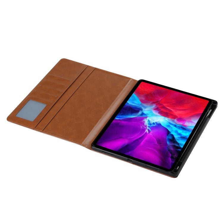For iPad Pro 12.9 2022 / 2021 Knead Skin Texture Horizontal Flip Leather Tablet Case with Photo Frame & Holder & Card Slots & Wallet(Red) - iPad Pro 12.9 (2022/2021) Cases by buy2fix | Online Shopping UK | buy2fix