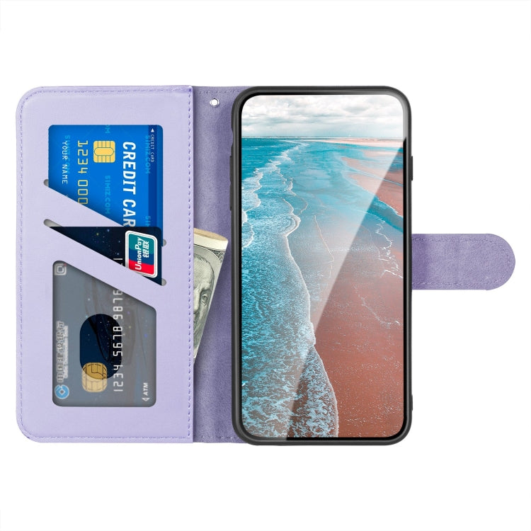 For Xiaomi Redmi Note 9T Sika Deer Embossing Pattern Horizontal Flip PU Leather Case with Holder & Card Slot & Wallet & Photo Frame(Purple) - Xiaomi Cases by buy2fix | Online Shopping UK | buy2fix