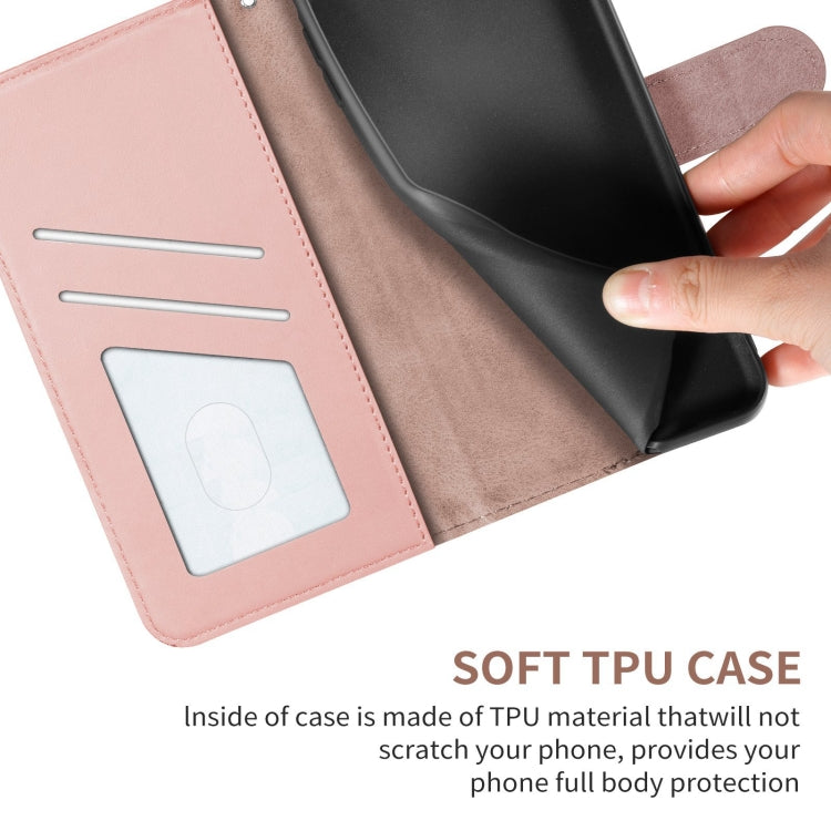 For Xiaomi Poco X3 Sika Deer Embossing Pattern Horizontal Flip PU Leather Case with Holder & Card Slot & Wallet & Photo Frame(Rose Gold) - Xiaomi Cases by buy2fix | Online Shopping UK | buy2fix