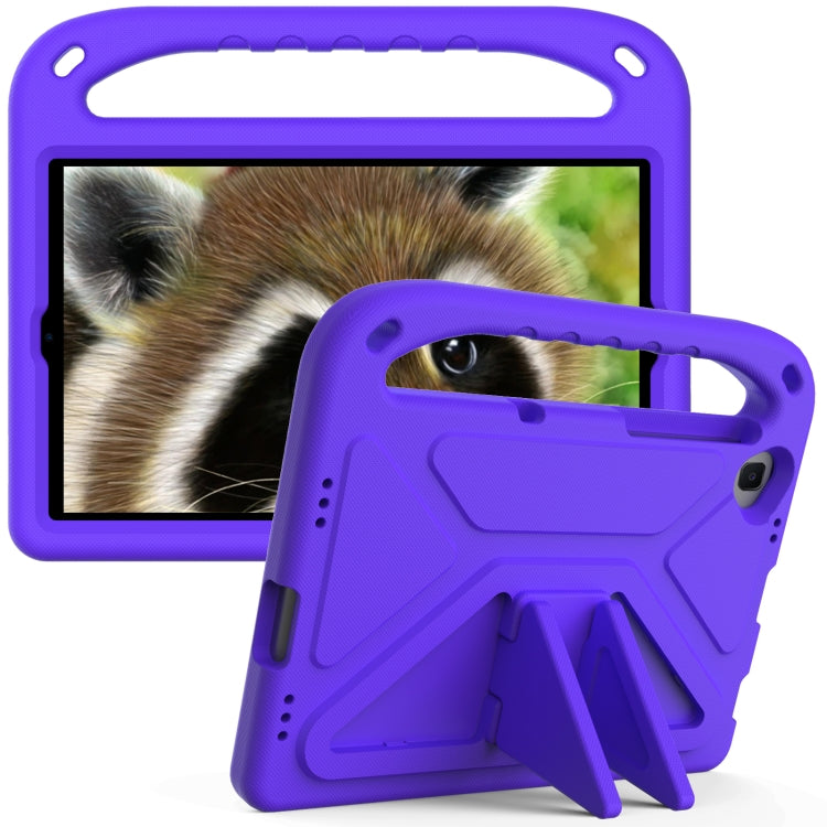 For Xiaomi Mi Pad 4 Plus & Samsung Galaxy Tab A 10.1 2019 SM-T510 / SM-T515 Handle Portable EVA Shockproof Protective Case with Triangle Holder(Purple) - Others by buy2fix | Online Shopping UK | buy2fix