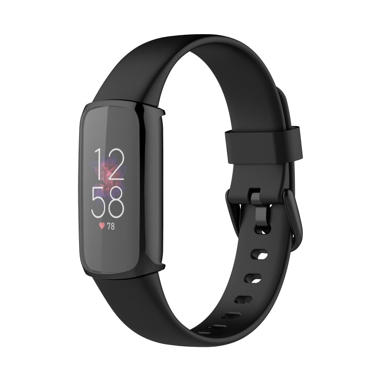 For Fitbit Luxe Full Coverage TPU Electroplating Protective Case Cover(Black) - Watch Cases by buy2fix | Online Shopping UK | buy2fix