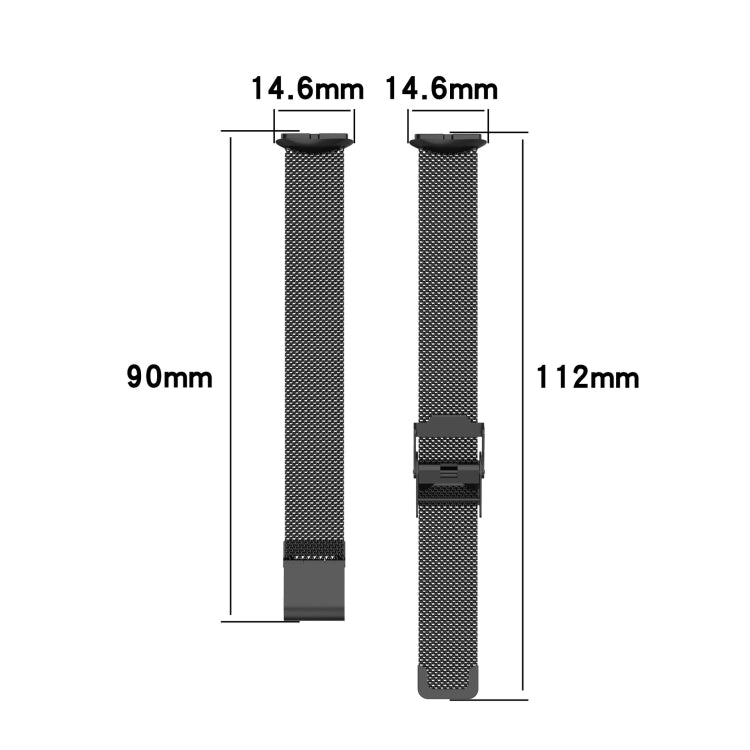 For Fitbit Luxe Clip-on Metal Watch Band(Rose Gold) - Watch Bands by buy2fix | Online Shopping UK | buy2fix