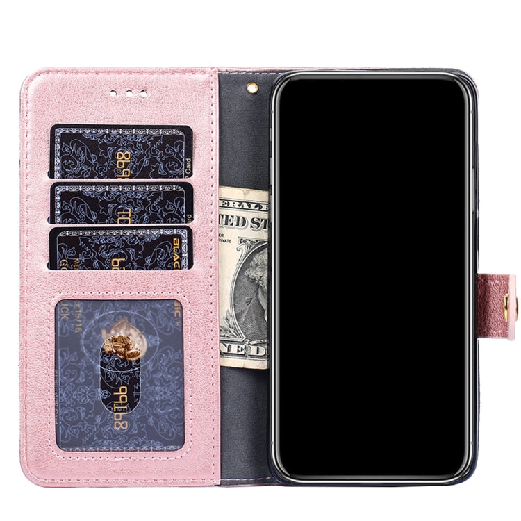 For iPhone SE 2022 / SE 2020 / 8 / 7 Zipper Bag Horizontal Flip Leather Case with Holder & Card Slot & Wallet & Lanyard(Gold) - iPhone SE 2022 / 2020 / 8 / 7 Cases by buy2fix | Online Shopping UK | buy2fix