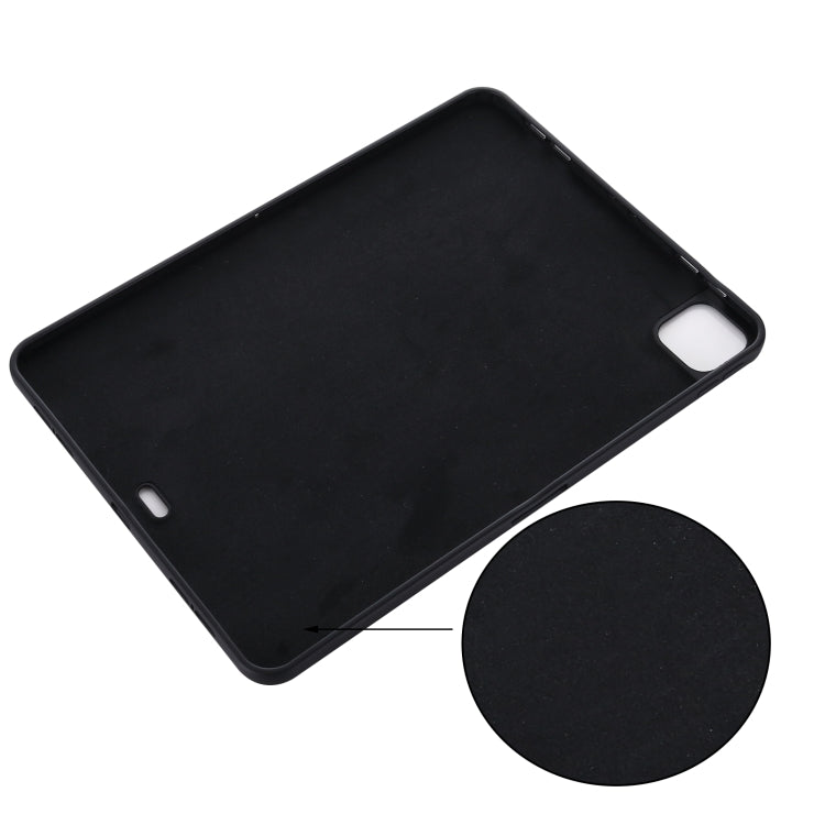 For iPad Pro 11 2022 / 2021 Pure Color Liquid Silicone Shockproof Full Coverage Tablet Case(Black) - iPad Pro 11 (2022/2021) Cases by buy2fix | Online Shopping UK | buy2fix