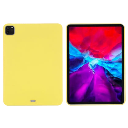 For iPad Pro 11 2022 / 2021 Pure Color Liquid Silicone Shockproof Full Coverage Tablet Case(Yellow) - iPad Pro 11 (2022/2021) Cases by buy2fix | Online Shopping UK | buy2fix