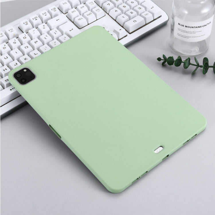 For iPad Pro 11 2022 / 2021 Pure Color Liquid Silicone Shockproof Full Coverage Tablet Case(Green) - iPad Pro 11 (2022/2021) Cases by buy2fix | Online Shopping UK | buy2fix