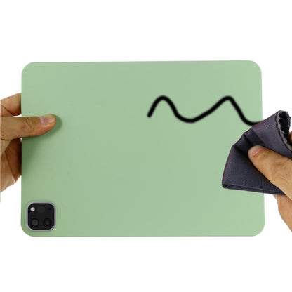 For iPad Pro 11 2022 / 2021 Pure Color Liquid Silicone Shockproof Full Coverage Tablet Case(Green) - iPad Pro 11 (2022/2021) Cases by buy2fix | Online Shopping UK | buy2fix