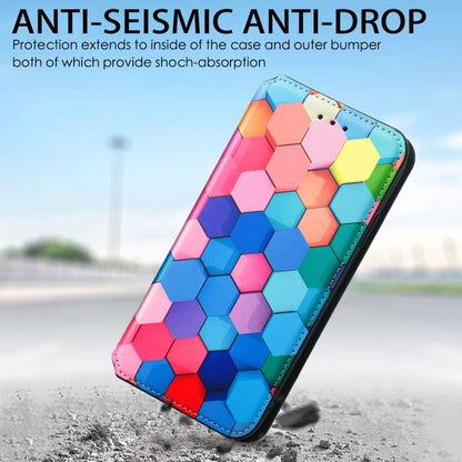 For Samsung Galaxy A12 Colorful Magnetic Horizontal Flip PU Leather Case with Holder & Card Slot & Wallet(Colorful Cube) - Galaxy Phone Cases by buy2fix | Online Shopping UK | buy2fix