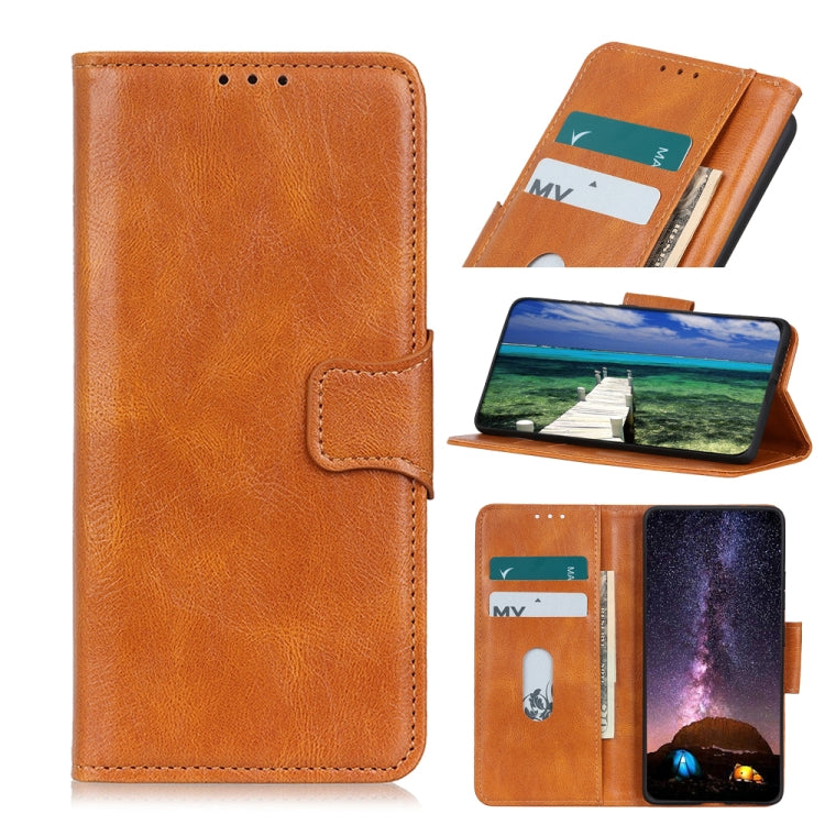 For OPPO A16 Mirren Crazy Horse Texture Horizontal Flip Leather Case with Holder & Card Slots & Wallet(Brown) - OPPO Cases by buy2fix | Online Shopping UK | buy2fix