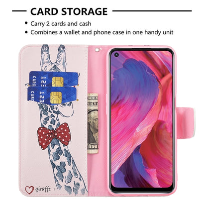 For OPPO A74 / A93 / A54 5G Colored Drawing Pattern Horizontal Flip Leather Case with Holder & Card Slots & Wallet(Deer) - OPPO Cases by buy2fix | Online Shopping UK | buy2fix