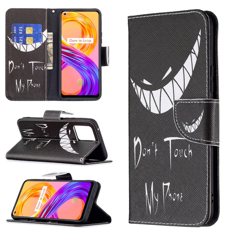 For OPPO Realme 8 / Realme 8 Pro Colored Drawing Pattern Horizontal Flip Leather Case with Holder & Card Slots & Wallet(Smirk) - Realme Cases by buy2fix | Online Shopping UK | buy2fix