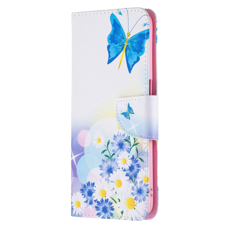 For OPPO Realme 8 5G / Realme V13 Colored Drawing Pattern Horizontal Flip Leather Case with Holder & Card Slots & Wallet(Butterfly Love) - Realme Cases by buy2fix | Online Shopping UK | buy2fix