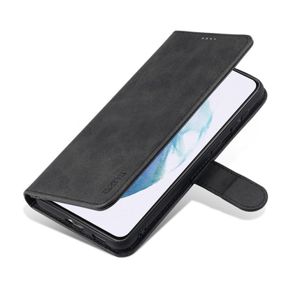 For Samsung Galaxy S21 5G AZNS Skin Feel Calf Texture Horizontal Flip Leather Case with Card Slots & Holder & Wallet(Black) - Galaxy S21 5G Cases by AZNS | Online Shopping UK | buy2fix